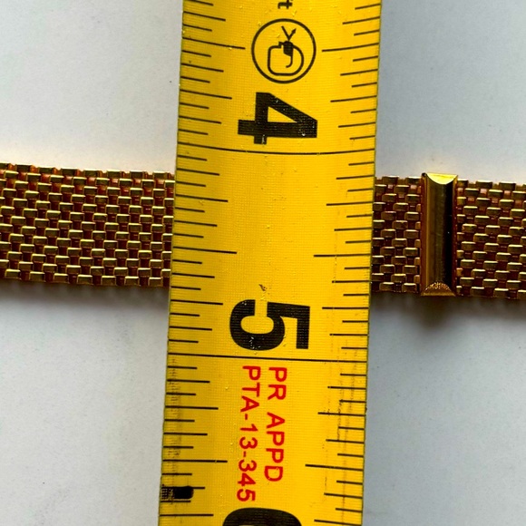 Christian Dior Vintage Women’s Belt Small, Gold Mesh & Brown Leather Disigner. main image 7
